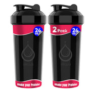 Diliqua 2-pack shaker bottles front view ideal for quick protein shakes