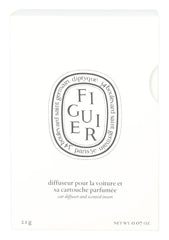 Diptyque car diffuser features an adjustable metal grill for customizable scent intensity