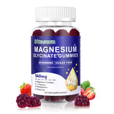 Ditasum Magnesium Glycinate Gummies strawberry bottle front, sugar-free relaxation support.