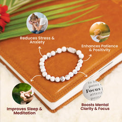 Divine Hindu Howlite bracelet in Reiki and chakra balancing context