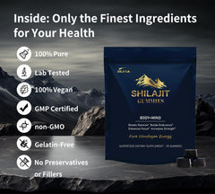 DLNIA gummy lab-tested label highlighting purity and heavy metal free