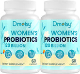 Dmeisy 120 Billion CFU bottle pour promotes easy daily probiotic support for menopause