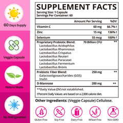 Dmeisy probiotic capsules closeup for gut and immune support