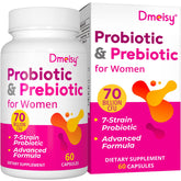 Dmeisy vaginal probiotics bottle front supports daily vaginal and urinary balance