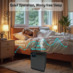 DMPWNEBL Waterless Diffuser wall-mount demonstrates flexible placement for living rooms or waiting areas.