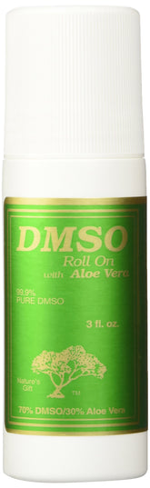DMSO Roll On Aloe Plast bottle 3 oz for easy application