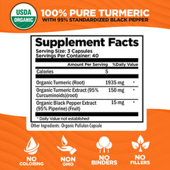 Doctor Danielle turmeric-curcumin label showcases organic, non-GMO formula with absorption-boosting pepper