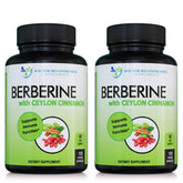 Doctor Recommended Supplements berberine-cinnamon bottle showing 60-day veggie capsule supply