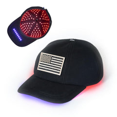 Doctor Trigger DualGlow red-light cap close-up for evening relaxation