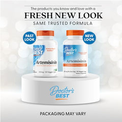 Doctor's Best Artemisinin capsules show vegan capsules for broad dietary compatibility.