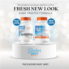 Doctor's Best boswellia-ucii capsules close-up for easy daily use