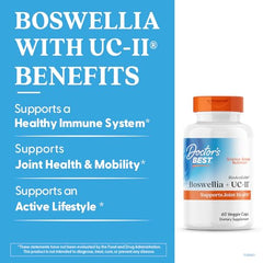 Doctor's Best boswellia-ucii label detail highlighting UC-II and Boswellia
