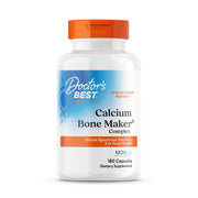 Doctor's Best Calcium Bone Maker Complex bottle label highlighting broad bone health nutrients
