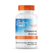 Doctor's Best Cinnamon CinSulin bottle highlights insulin support potential