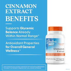 Doctor's Best Cinnamon capsules show antioxidant-rich profile for metabolism