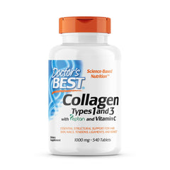 Doctor's Best Collagen bottle front shows 540 tablets for daily support.