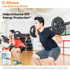 Nutrition label on Doctor's Best D-Ribose highlighting vegan and gluten-free features.