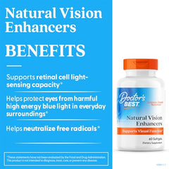 Etiqueta Lutemax 2020 de Doctor's BEST destaca nutrientes clave para la salud visual.