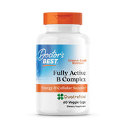 Doctor's Best Fully Active B Complex bottle shows energy support for daily life.