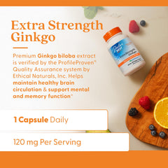 Doctor's Best Ginkgo packaging box conveys quality and Profile Proven Assurance.