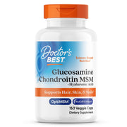 Doctor's Best glucosamine chondroitin msm hyaluronic bottle supports joint health