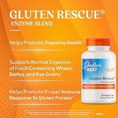 Glutalytic enzyme blend label close-up indicating gluten breakdown support