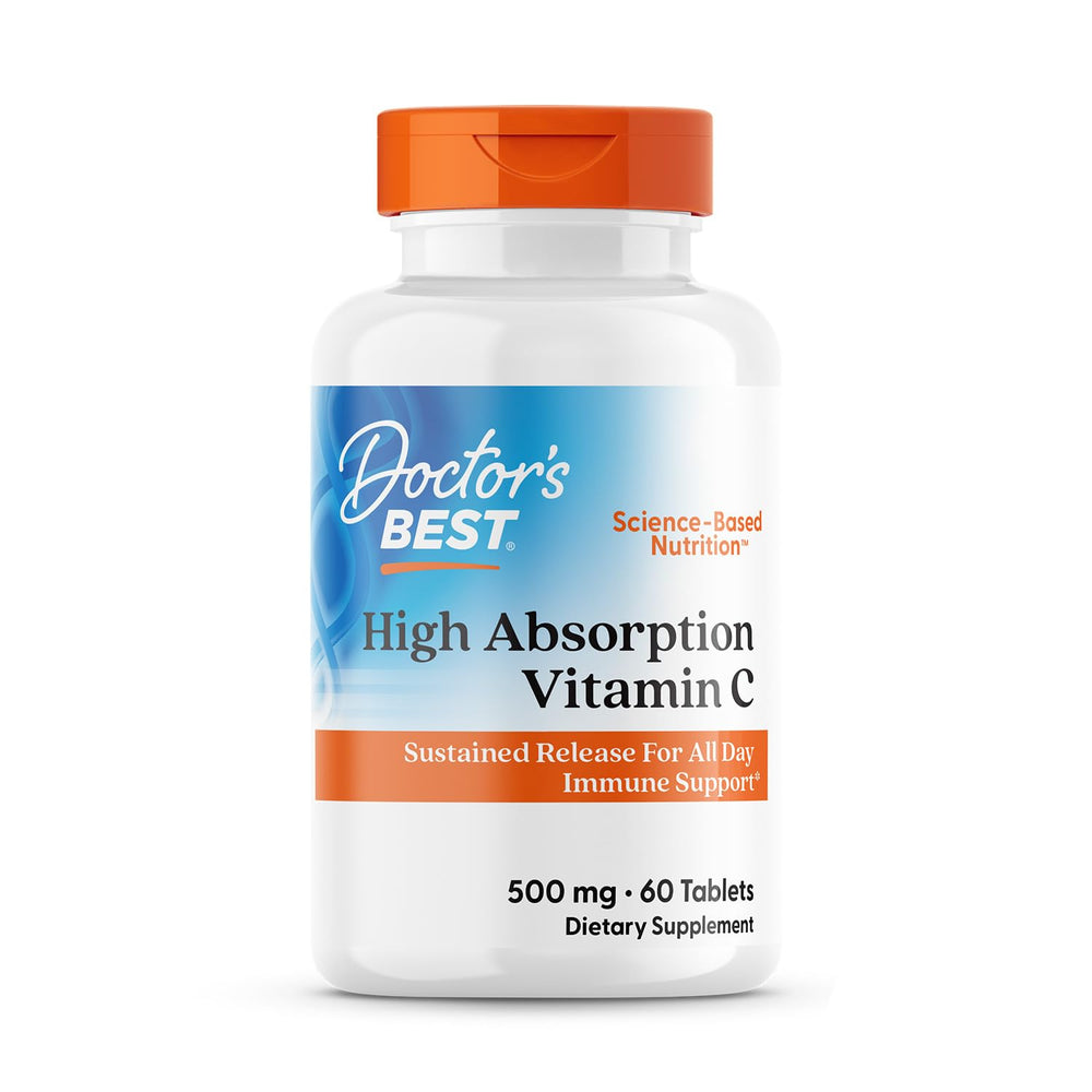 Doctor's Best High Absorption Vitamin C bottle with PureWay-C offers immune support