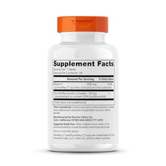 Doctor's Best High Absorption Vitamin C label highlights sustained release