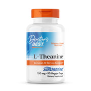 Doctor's Best L-Theanine Suntheanine bottle promotes calm focus for daily balance.