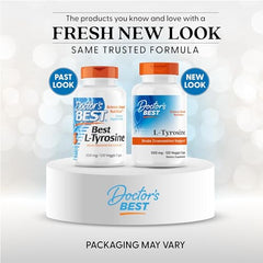 Doctor's Best L-Tyrosine capsules ready for daily use.