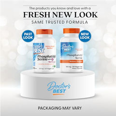 Doctor's Best phosphatidylserine softgel closeup showing smooth capsules for daily use