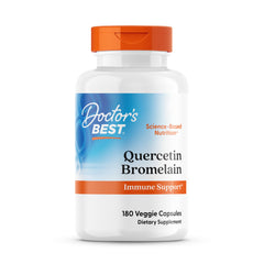 Doctor's Best Quercetin Bromelain bottle front showing label for immune support