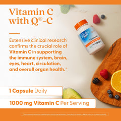 Doctor's Best Vitamin C with Q-C bottle front showing compact veggie caps