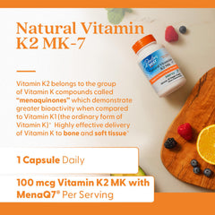 Doctor's Best Vitamin K2 MK-7 MenaQ7 ingredient image showcases purified source.