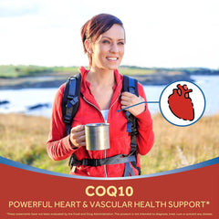 USA-made Doctor's Recipes CoQ10 label emphasizes high quality non-GMO ingredients.