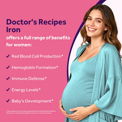 Doctor's Recipes vitamin C boost image highlights enhanced iron absorption.