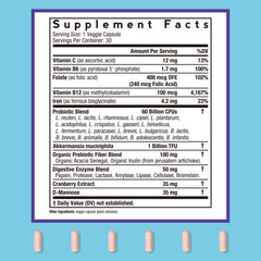 Doctor's Recipes Probiotics capsules close-up highlights easy-to-swallow capsules for ongoing daily use.