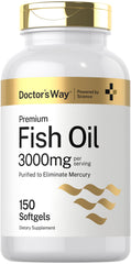 Doctor's Way Fish Oil 3000mg bottle for daily omega-3 support.