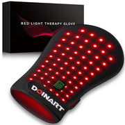 Doinart red light hand glove viewed from top, soothing warmth for daily tasks