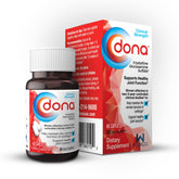 DONA crystalline glucosamine bottle supports joint mobility.