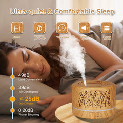 Dongzhen remote-controlled diffuser for easy mist control from bed or sofa.