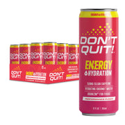 DON’T Quit clean sports energy drink bottle for on-the-go hydration and focus.