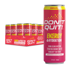 DON’T Quit clean sports energy drink bottle for on-the-go hydration and focus.