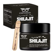 Doperock Shilajit resin bottle close-up for daily energy support.
