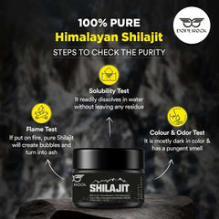 Pouring Doperock Shilajit resin into water for easy consumption.