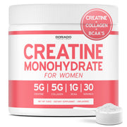 DORADO NUTRITION Creatine for Women bottle front may support workout energy and endurance.