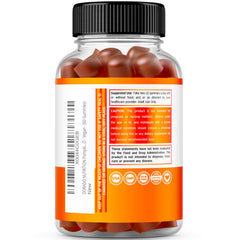 Dorado Nutrition Pumpkin Seed Oil Gummies orange flavor close-up highlighting tasty, sugar-free use.