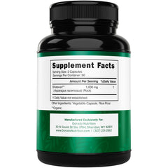 Shatavari capsules label highlighting non-GMO and gluten-free formulation