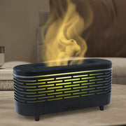 DoReFaSol colorful flame diffuser front view with warm ambient lighting for living spaces.