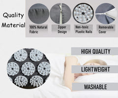 DoroSun acupressure pillow on bed showing full-body comfort